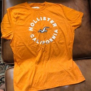 Hollister California orange t shirt